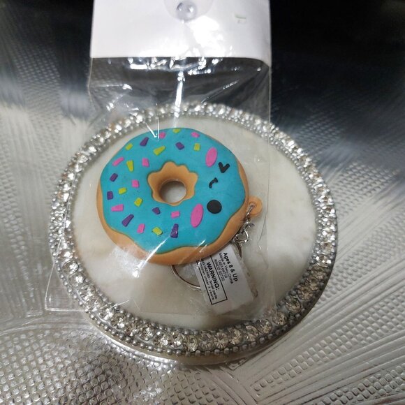 Cute Mini DONUT Keychain Bag Charm Keyring Charm - Picture 2 of 5